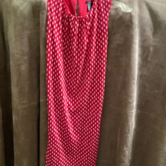 Ann Taylor size S. Pink and white polka dot sleeveless. - Picture 2 of 6